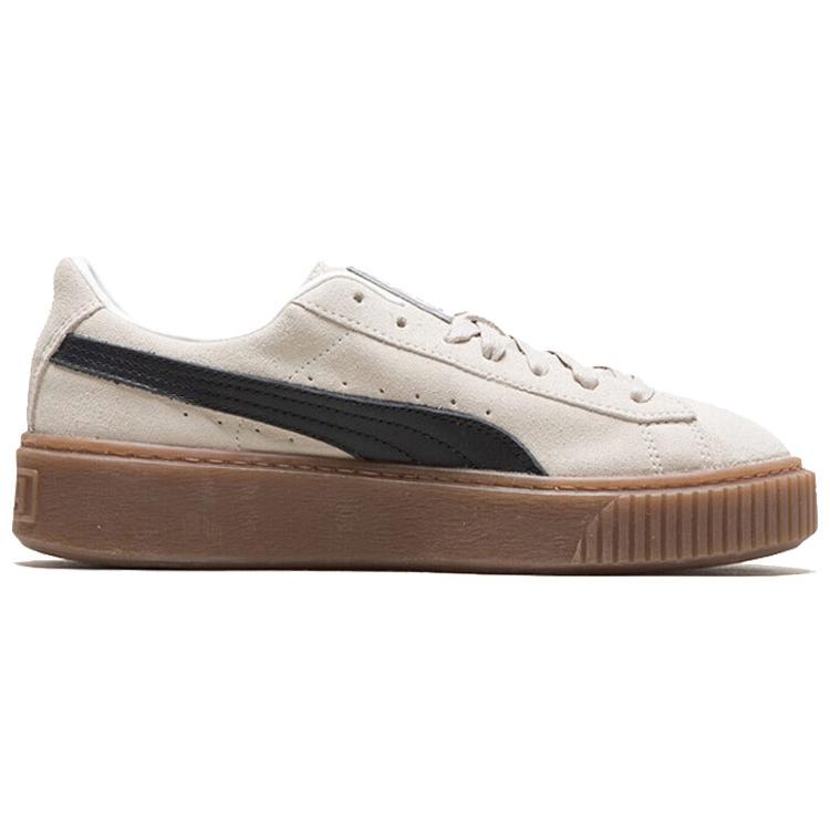 Puma Suede White Black Womens 363559-01