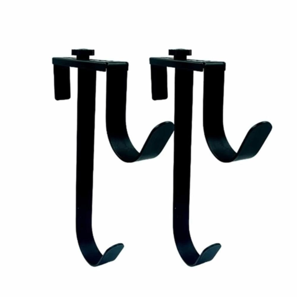 2Pcs Double Hook Pool Pole Hanger Metal Fence Hooks Sturdy Pool Pole Fixing Hooks  Hanging Hose