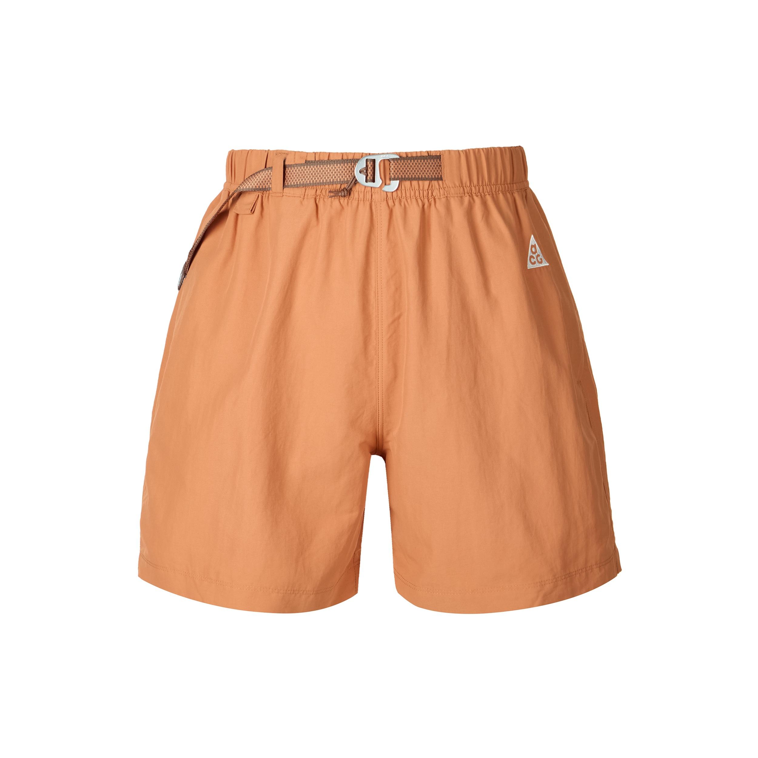 Nike ACG Solid Color Lacing Sports Shorts Orange Men s CZ6705-872 S