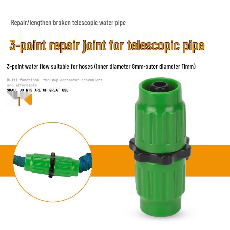 Garden Hose Quick Connect & Repair Joint, 3/4-Inch & 1-Inch, 4-Point & 6-Point Extension.