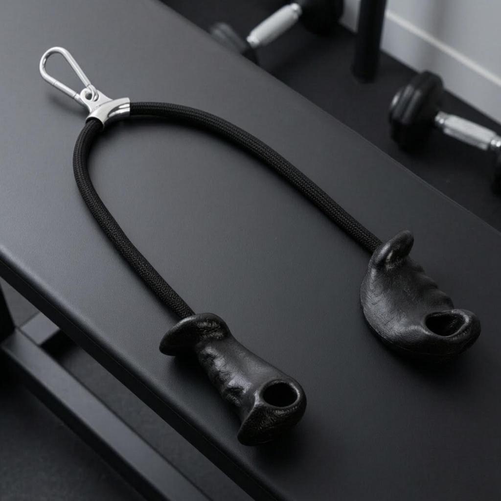 Cable Machine Rope Handle Attachment Ergonomic Tricep Contoured