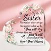 2D Flat, Heart-Shaped Acrylic Desk Decor Plaque, Ideal Gift for Birthdays, suitable for wall decoration, porch, room, villa, accents Home, Hallway, or