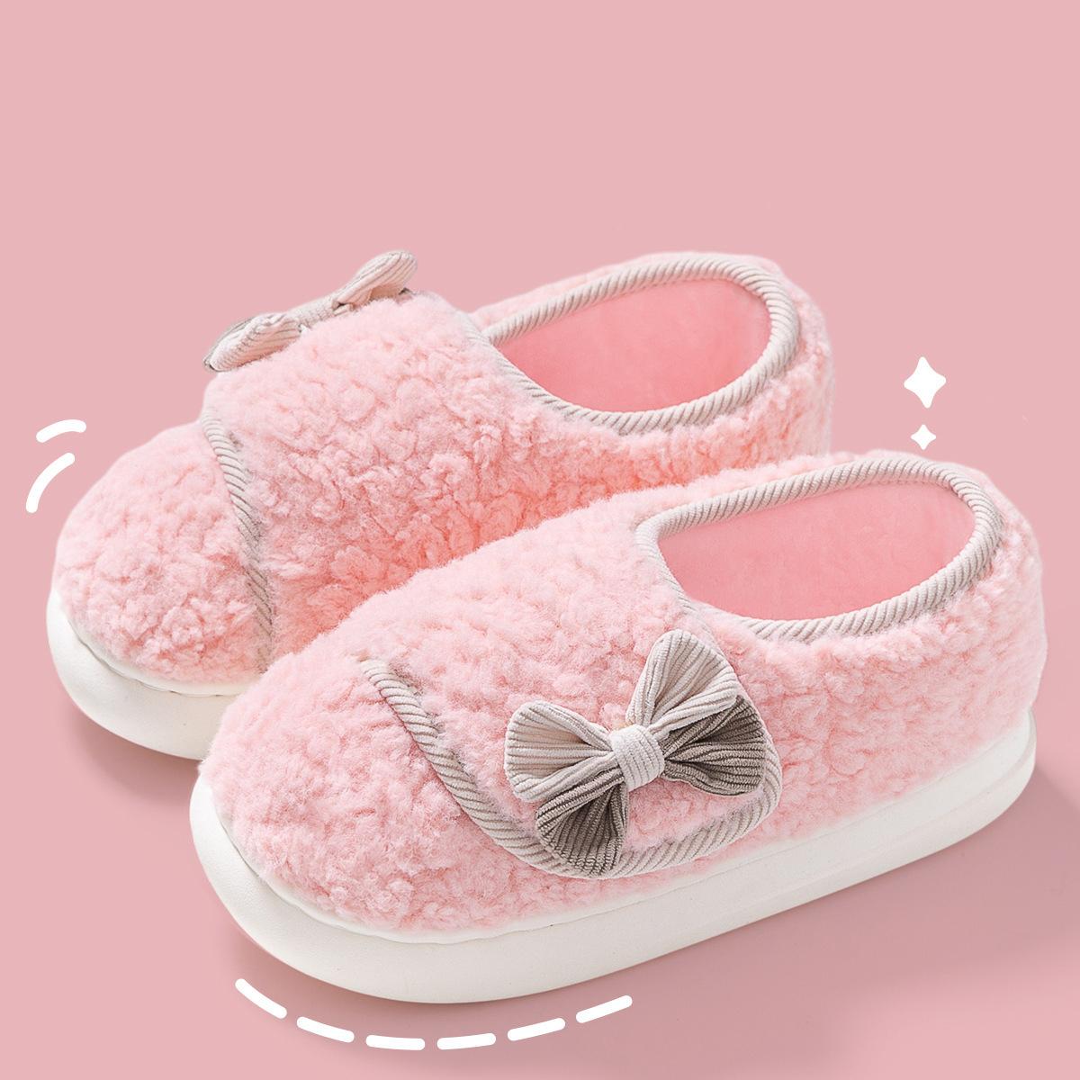 

Модные Crestar Зимние Теплые Пушистые Тапочки для Женщин Домашние Мягкие Плюшевые Тапочки с Регулируемой Липучкой Уютная Пушистая Обувь на Плоской Подошве 36-37 розовый