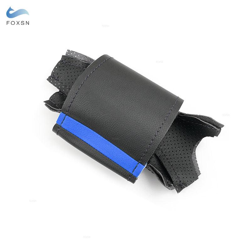 For Opel Corsa C Combo C 2001-2006 Vauxhall Holden Tigra 2005 2006 Hand Braid Car Steering Wheel Cover Perforated Leather