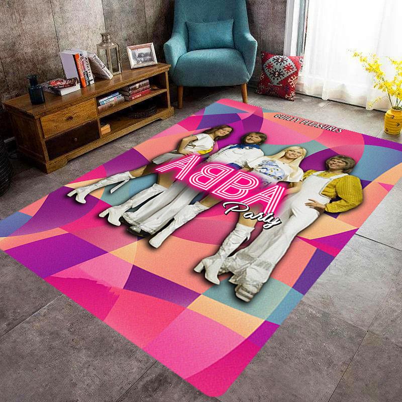 Tappeto ABBA Iconic Music Legacy Adatto a tutte le stagioni Tappetini da pavimento Regali di Natale Tappetino protettivo Decorazione per dormitorio