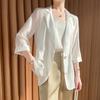 Women's Summer Lightweight Tencel Blazer - Casual, Fashionable, Sun-Protective, High-End Jacket Shirt