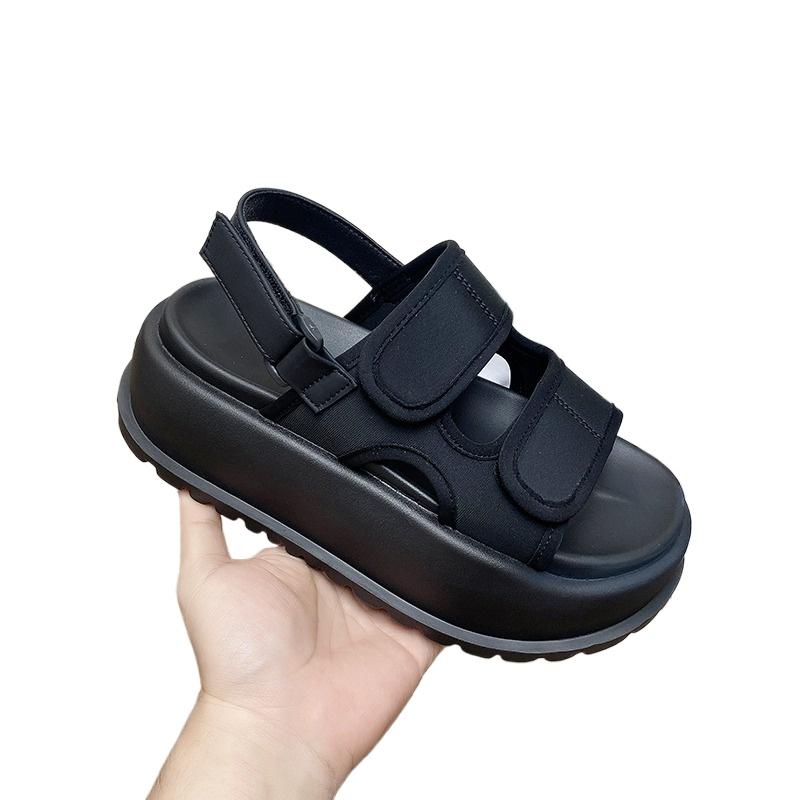 

Женские модные сандалии 2024 Новые летние пляжные Интернет-знаменитость Платформа Увеличенные сандалии Спортивные повседневные сандалии 35