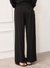 Gelato Pique Robuchon Long Pants PWCP254307 Black Joël One-Point Women's