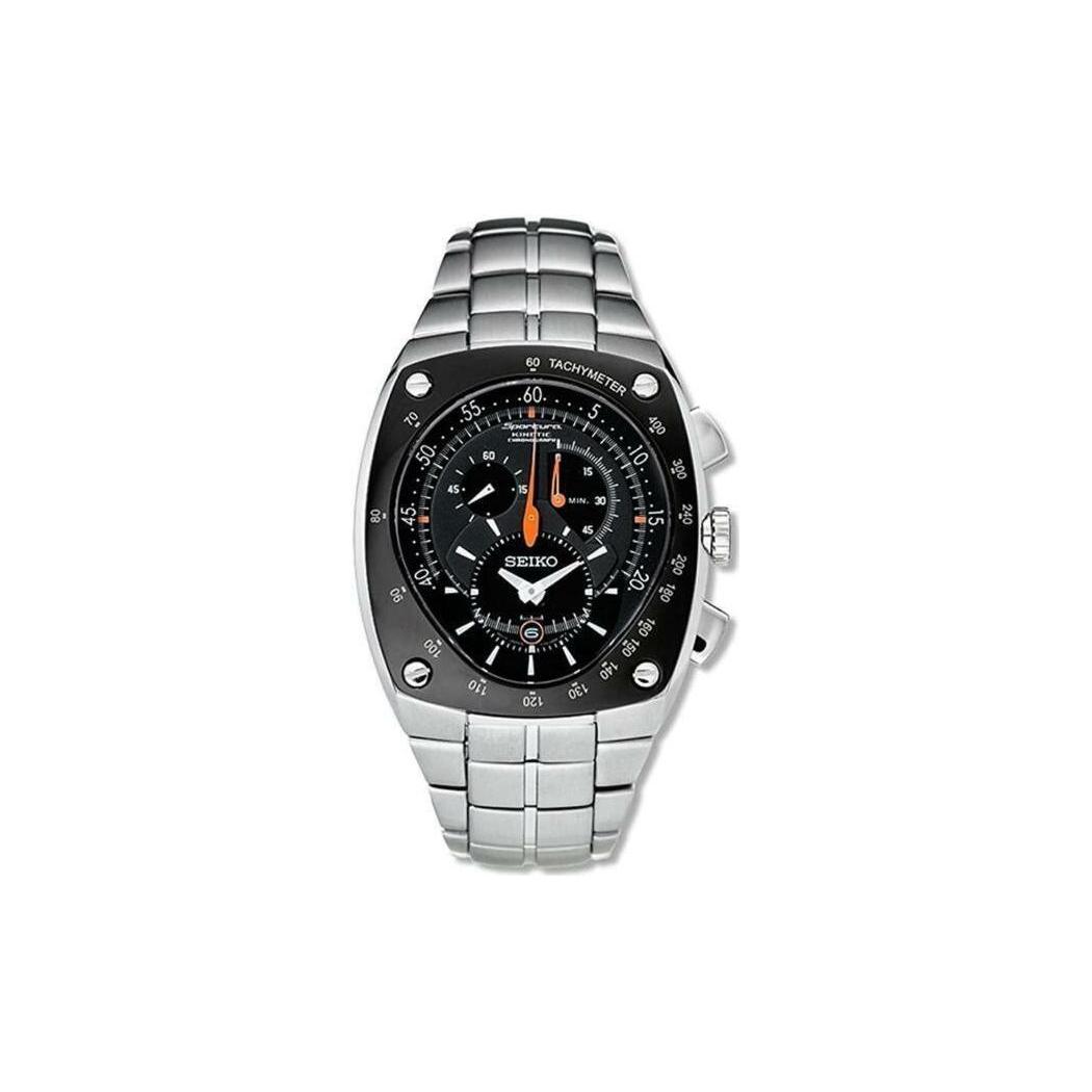 SEIKO Sportura Series 100m Water Resistant Automatic Mechanical Movement Stainless Steel Strap Watch SNL015