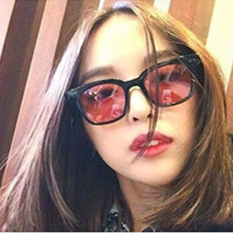 2021 new sunglasses Korean Sunglasses trend glasses men's and women's color film small frame