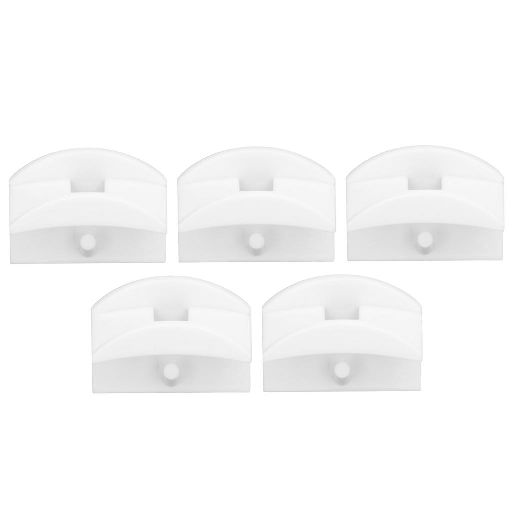 5 PCS Wall Hat Rack Self Adhesive Baseball Hat Hanger Hook Earphone Necklace Storage Rack White