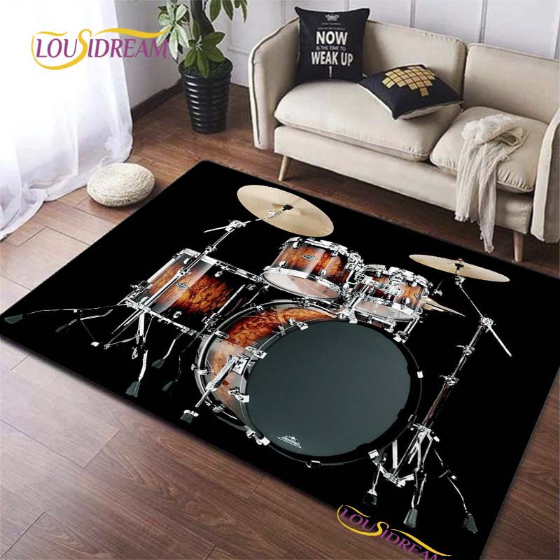 Brand Drums Carpet for Living Room Bedroom Rugs Kids Kitchen Door Unslip Floor Mats Birthday Gift Photography Props Alfombra Rug