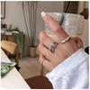 Adjustable Thai Silver Retro Ring: Trendy, Versatile, Hip Hop-Inspired Design for Women