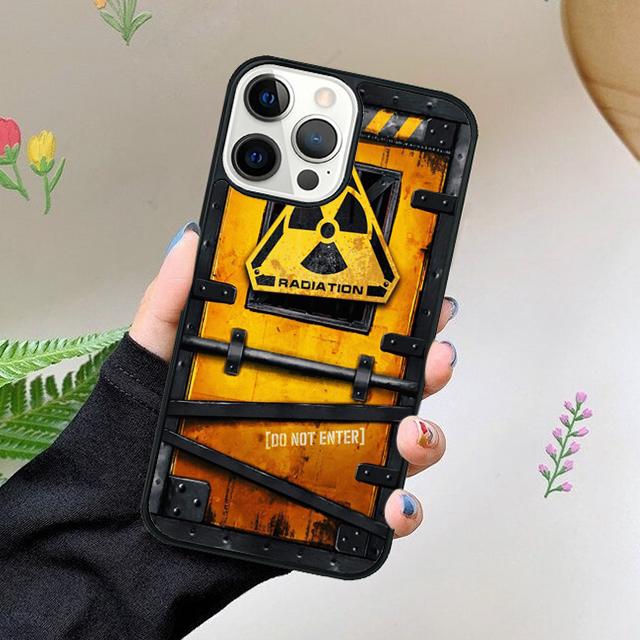 Nuclear Radiation Warning Sign Phone Case For iPhone 17 Air 15 16 11 12 13 14 Pro Max Cover For iPhone 17 Air Max Plus Fundas
