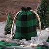 10pcs/lot Cotton Christmas Gift Drawstring Bags Burlap Gift Bag  Cosmetic Wedding Candy Gift