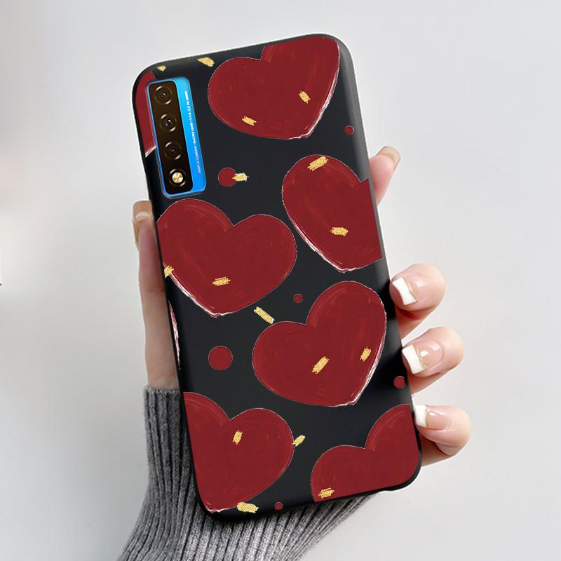 Casing For TCL 20 5G 20L+ 20S 20L Case Aesthetic Cute Cat Astronaut Black Soft Silicone Back Cover For TCL 20 Pro 5G Phone Case