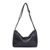 Fashionable Top Layer Crystal Tire Leather With Waterproof Cloth Underarm Hobo Bag Versatile Single Shoulder Crossbody