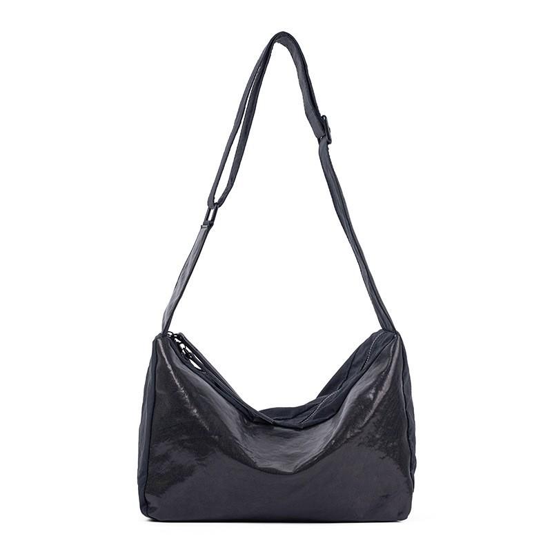 Fashionable Top Layer Crystal Tire Leather With Waterproof Cloth Underarm Hobo Bag Versatile Single Shoulder Crossbody