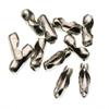 200pcs/lot 1.5 2.4 3.2 Mm Gold Silver Ball Beads Chain Connectors Clasps For DIY Bracelet Necklace Bead Chain Jewelry Making