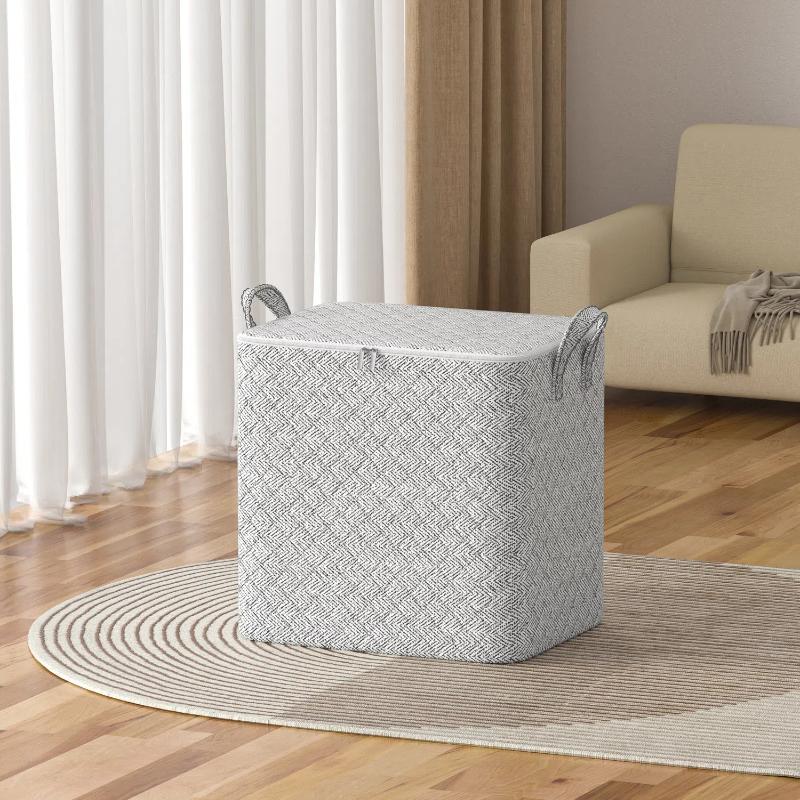 Large-capacity Gray Arrow Clothing Dust-proof Quilt Storage Bag Is Convenient To Organize Sweaters Pants Quilts Toys and Other Storage