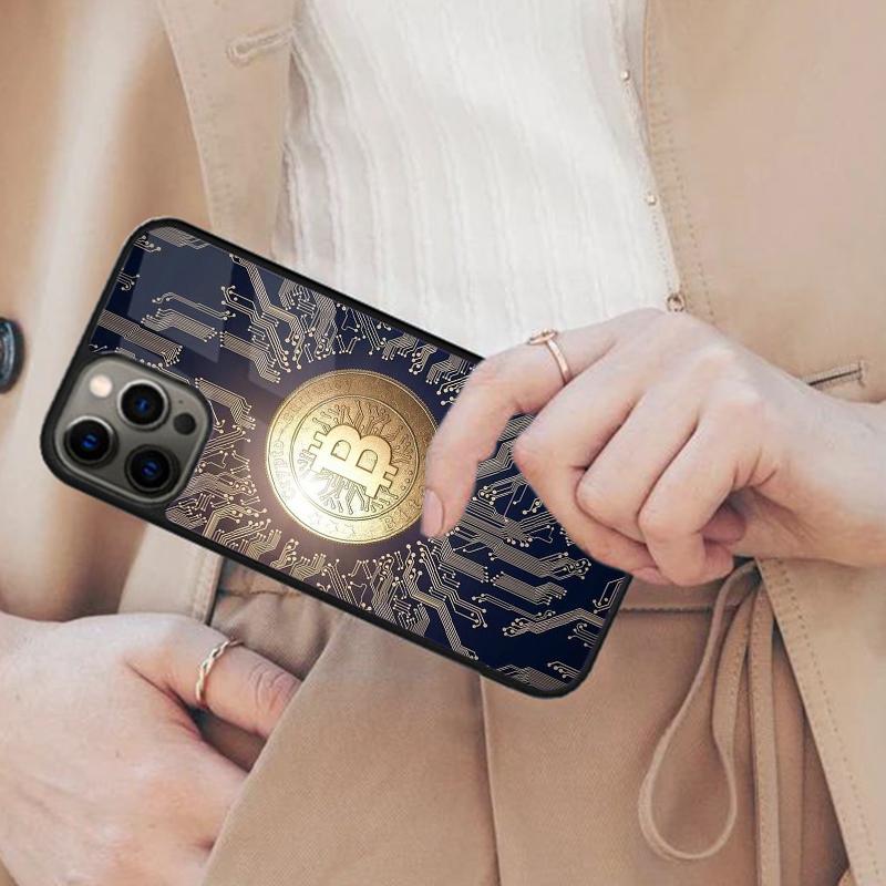 

Bitcoin to the Moon Astronaut BTC Magnetic Phone Case For APPLE iPhone 17 Air 16 14 13 12 Pro Max 15 Plus Wireless MagSafe Cover iPhone 13mini