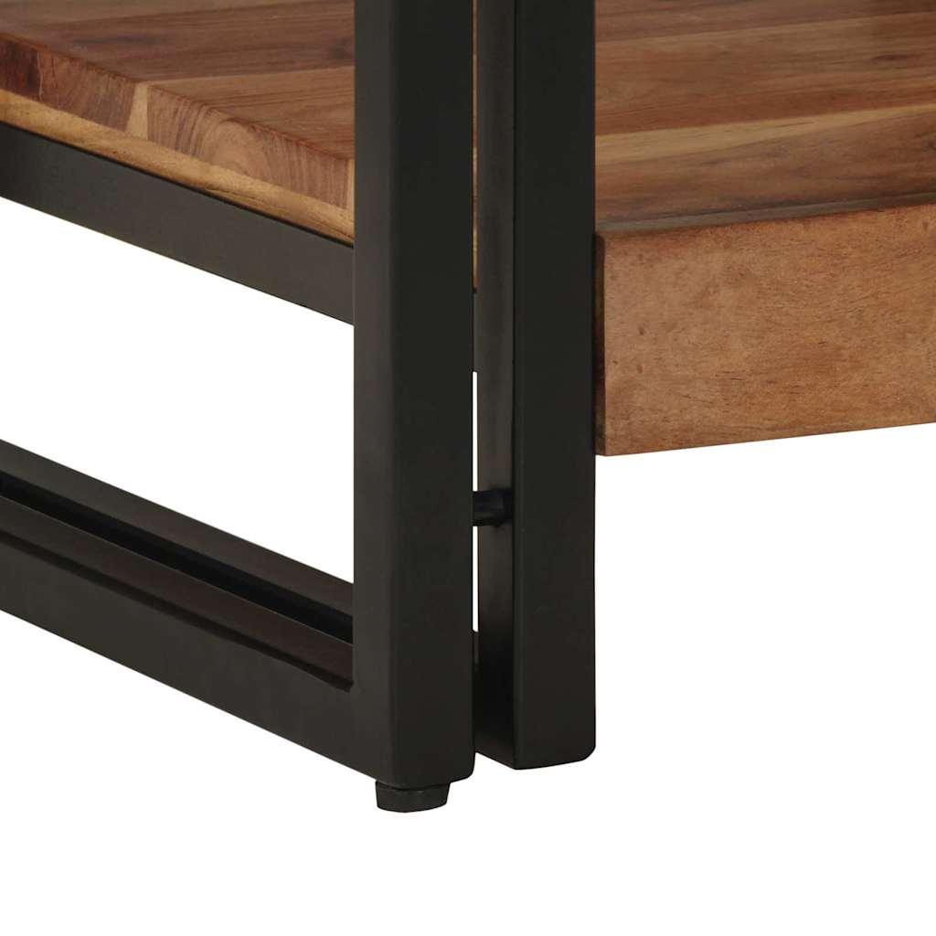 Coffee Table Brown 40 X 40 X 38 Cm Solid Acacia Wood
