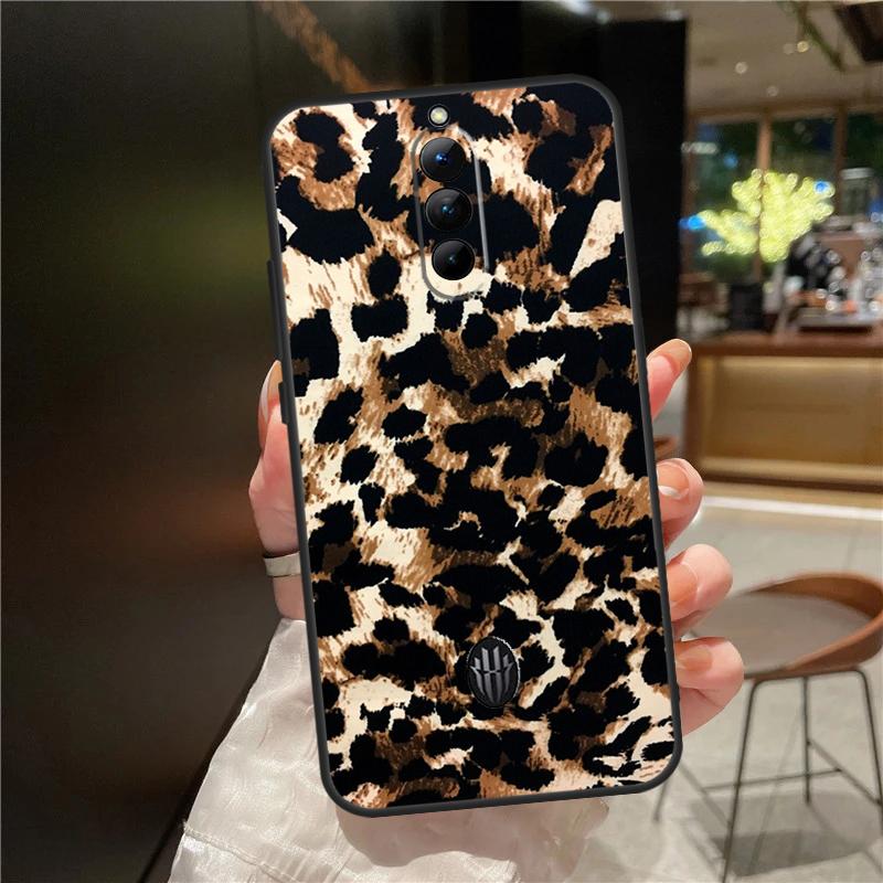 African Leopard Print Case For ZTE Nubia Red Magic 11 10 8 8S 9 9S 10S Pro Plus 6 7 6S 7S For RedMagic 10 Air Cover