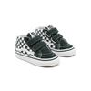 Vans Toddler Checkerboard Sk8-Mid Reissue Velcro Comfortable Casual Durable Lightweight Mid-Top Walking Shoes Baby Shoes Green White VN0A5DXD8CA