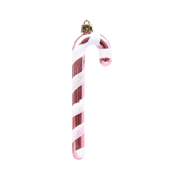 Christmas Candy Canes Pendant Enhancements Plastic Weather Resistant Decorative Rings For Tree Decorations