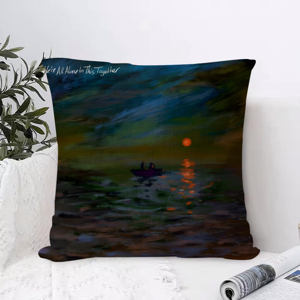 Dave Cushion Cover Breathable Linen Pillow Cover SkinFriendly Home Decor Pillowcase with Hidden Zipper