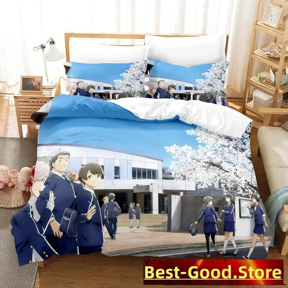 Fashion 3D The Tsuki Ga Kirei Bedding Set Printed Bed Set With Pillowcase Bed Duvet Cover Soft Queen King Size Bedclothes Home
