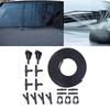 Washer Fluid Hose Repair Kit with Custom Length Rubber Tubing, Washer Nozzles and Nylon Branch Fittings for Windshield Hose Replacement