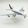A380 Airways 380 Singapour Alliage Métal Moulé Sous Pression Modèles d'Avions 20CM Décoration Avion Modèle d'Avion pour Collection Cadeau