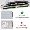50cm Cable OCuLink PCIe PCI Express 8 X 8 Channel To Dual 4 X SSD Data Active Cable SFF-8611 SFF-8639 U.2