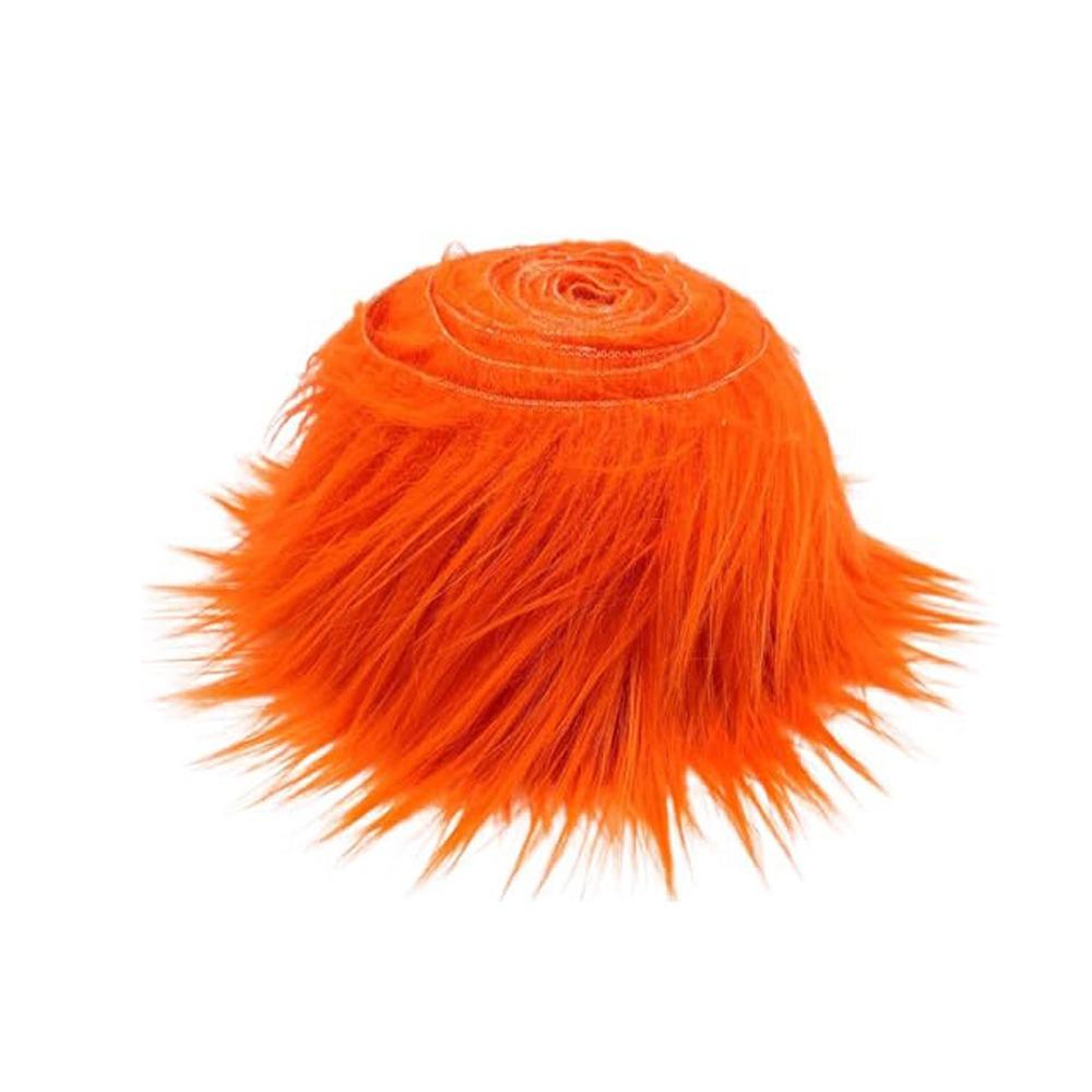 Durable 1.5M Faux Fur Ribbon DIY Solid Color Apparel Sewing Fluffy Trim Fur Stripe Christmas Decorations