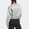 Adidas Sweatshirts Women's Gray Crew Neck Moderate Regular IB8496