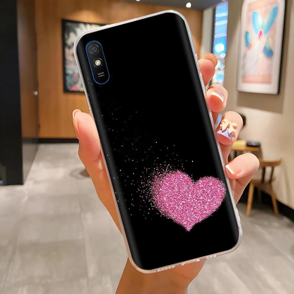 For Redmi 9A Case Cute Housing For Redmi 9AT Phone Case Lovely Cartoon Soft TPU Transparent Silicone Bumper For Xiaomi Redmi 9A