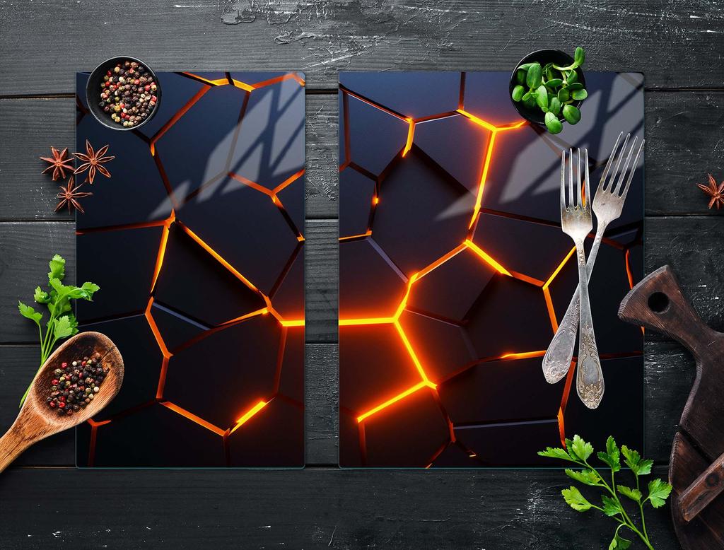 SZKLANA PŁYTA OCHRONNA NA KUCHENKĘ 70x52 MAGMA