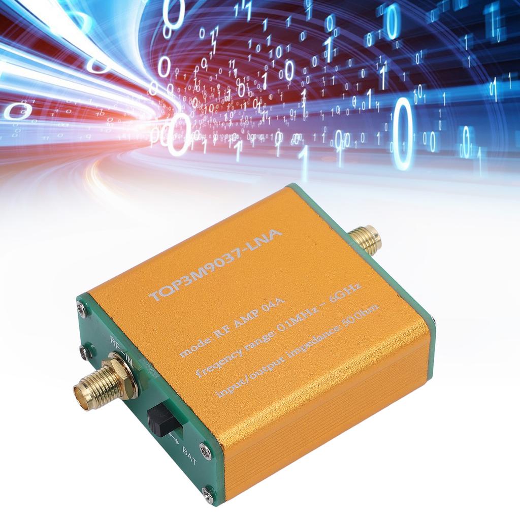 Low Noise Amplifier 100K to 6GHz Full Band RF Power Preamplifier SMA Female Broadband Amplifier Rece