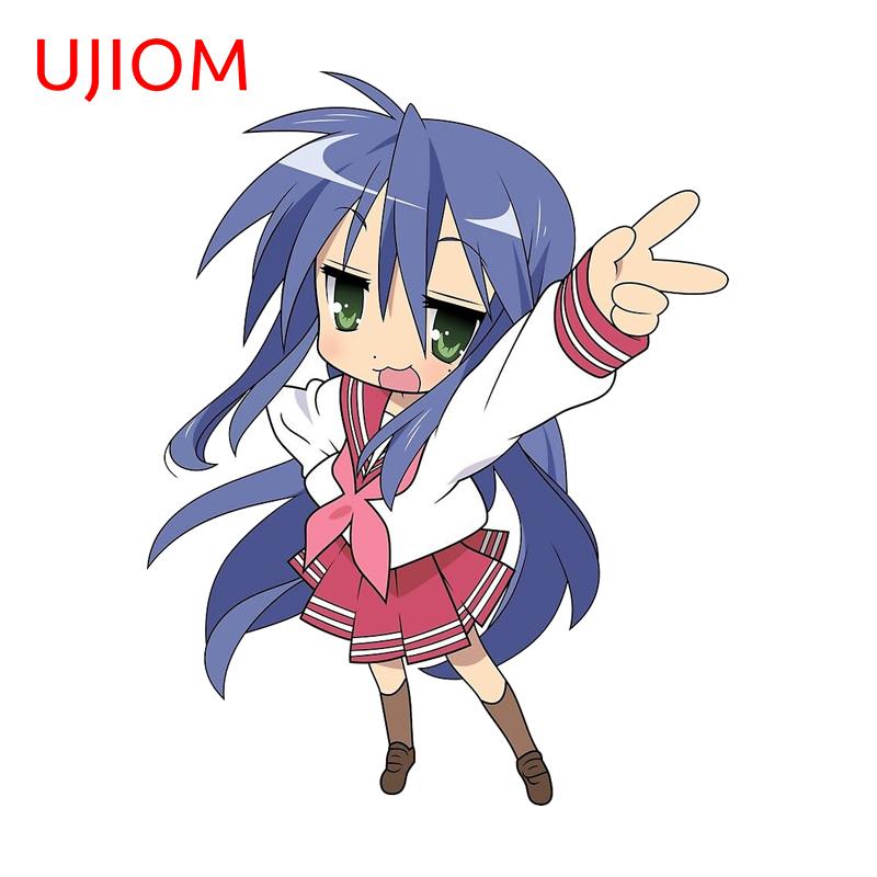 

UJIOM Cute Konata Izumi Wall Stickers Interesting Cartoon Vestibule Wardrobe Desk Decal High Quality Personal Home Decoration 20cm