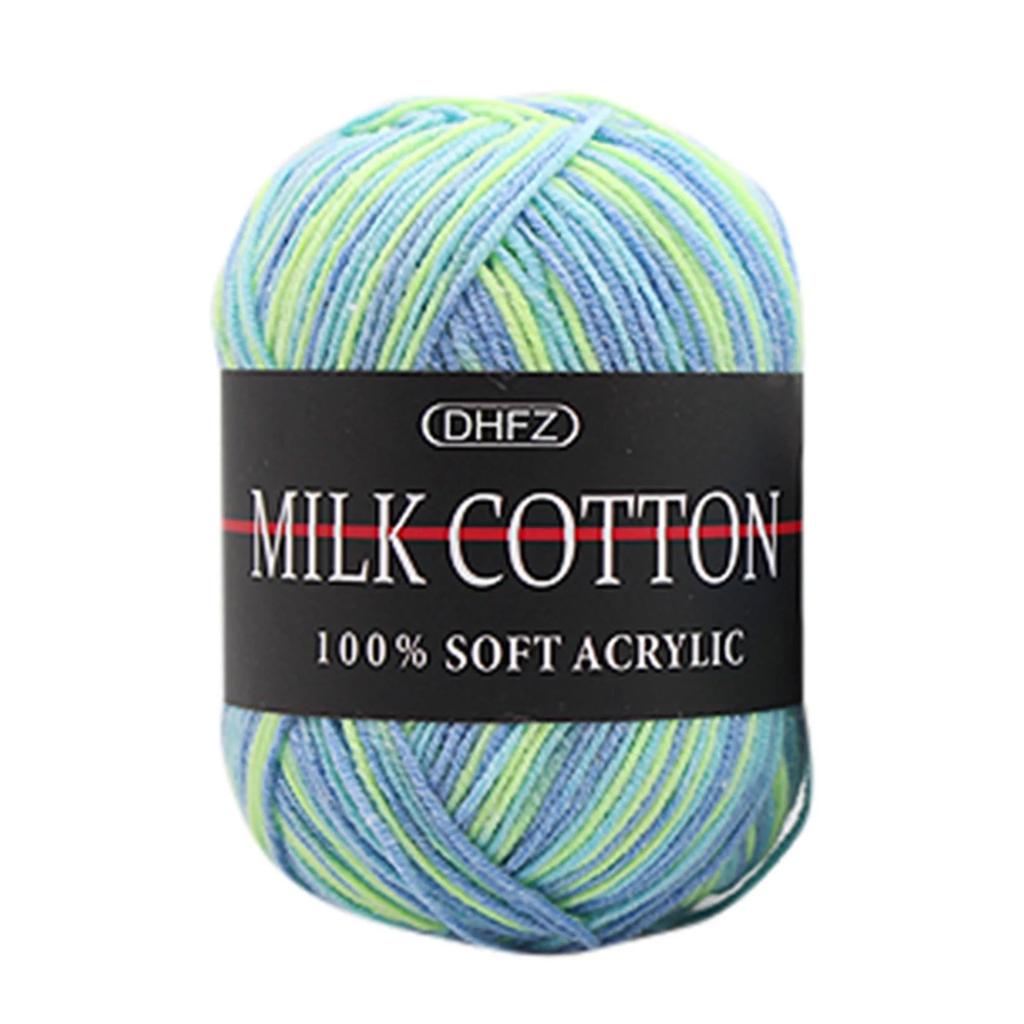 Colorful Hand Knitting 50g Knitting Crochet Milk Soft Baby Cotton Wool Yarn