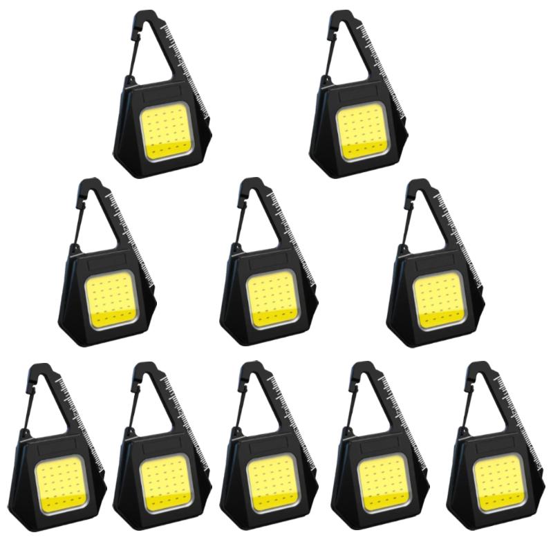 Super Jasna COB Brelok Światło Robocze Akumulatorowe Brelok Latarki Światło ze Skalą Wielofunkcyjne Światło Kieszonkowe Awaryjne