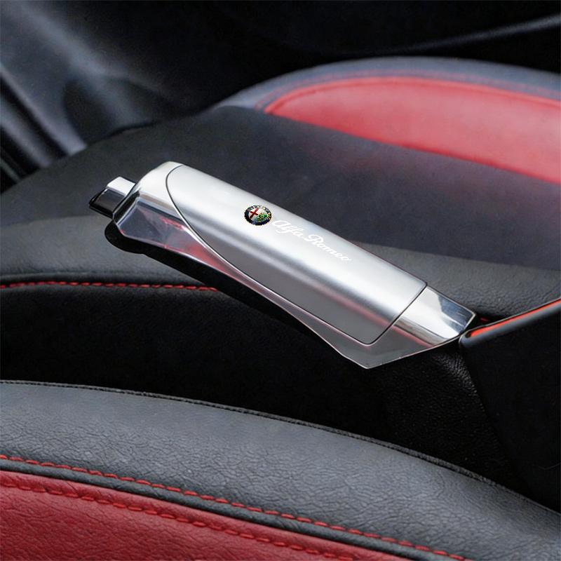 ABS Car Interior Handbrake Grip Protector Cover For Alfa Romeo giulia stelvio giulietta 159 147156 166 Accessories key Cover