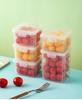 Frucht-Bento-Box, Tragbare Outdoor-Frischhaltebox, Aufbewahrungsbox, Kühlschrank-Spezifische Lebensmittelqualität Kunststoff-Reisbox, Versiegelte Box