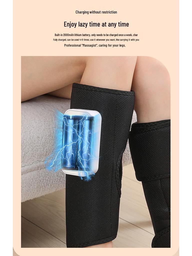 Cross-border Air Wave Foot & Calf Massager with Heat - Top Korean & Japanese Model for Leg Slimming