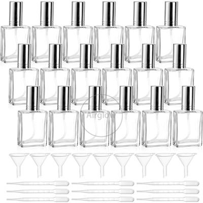 20 Pack Glass Fine Mist Spray Bottles, 15ml Refillable Mini Perfume Bottle,Empty Perfume Atomizer Bottle with Dropper and Funnel