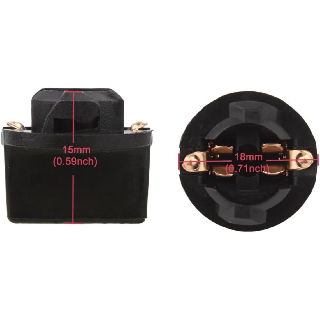 T10 194 168 Socket for Trument Panel Dash Light Car Gauge Cluster Bulbs Ba