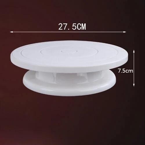 1pc Cake Swivel Plate Revolving Cake Turntable Decoration Stand Platform Turntable Baking Cake Tools