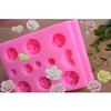 11 Double-layered Small Flower Rose Flower Fondant Silicone Mold  Chocolate Cake Decorated Clay Mold