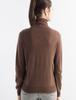 Women's Long-Sleeve Wool Base Layer Shirt with Pile Collar - Versatile Knit for Autumn/Winter